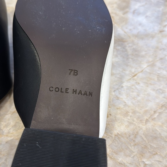 Cole Haan black and white mules - Picture 6 of 12